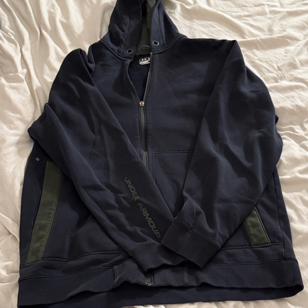 Under Armour Men's Dark Gray Zip-Up Sweatshirt